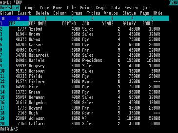 Lotus 1-2-3 (1983) Lotus 1-2-3 är ett kalkylprogram tillverkat av Lotus Software. Under tidigt 1980-tal blev programmet en av de första storsäljarna för IBM PC-kompatibla datorer.