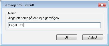 5. Välj utskriftsalternativ för den nya genvägen. OBS! Du kan välja utskriftsalternativen på den här fliken eller på övriga flikar i skrivardrivrutinen.