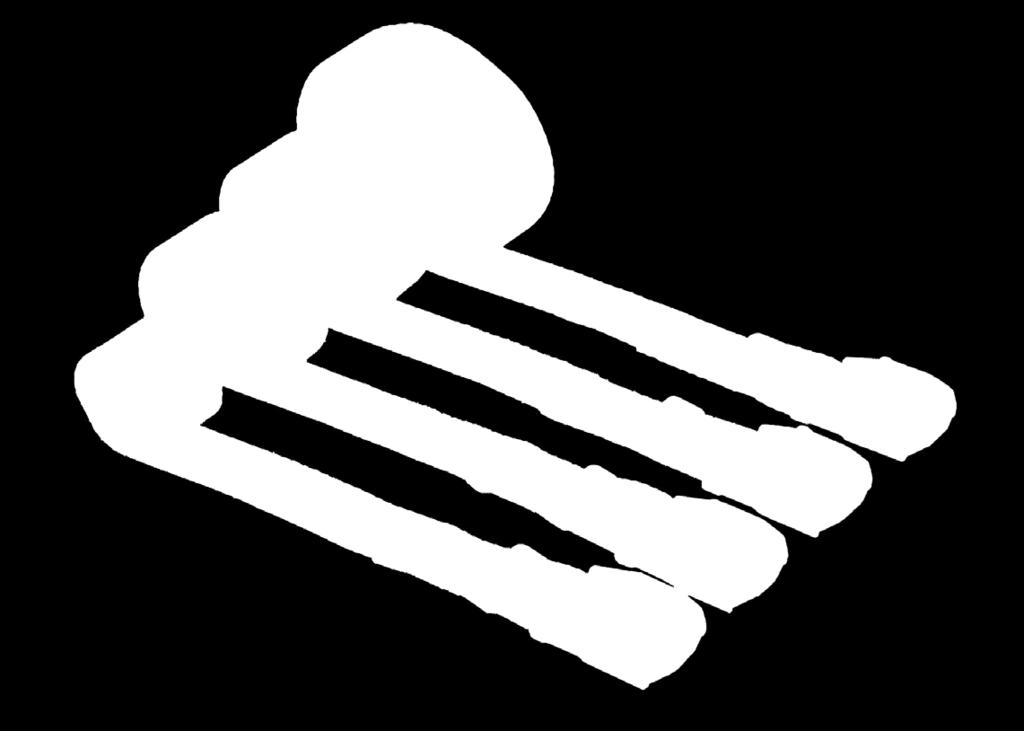 Bandbredd: 25 mm, brottstyrka vid rakt drag: 250 kg. Innehåll: 8 st. 1 m röd 8 st.