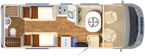 Planlösningar och tekniska data HYMER B-Klass PremiumLine Ed-S (2018.