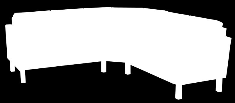 51 KENO sektionsmöbel FAKTA Stomme i massivt trä med nozagbotten som. Fast plywoodbotten finns som tillval. Stoppning i kallskum.