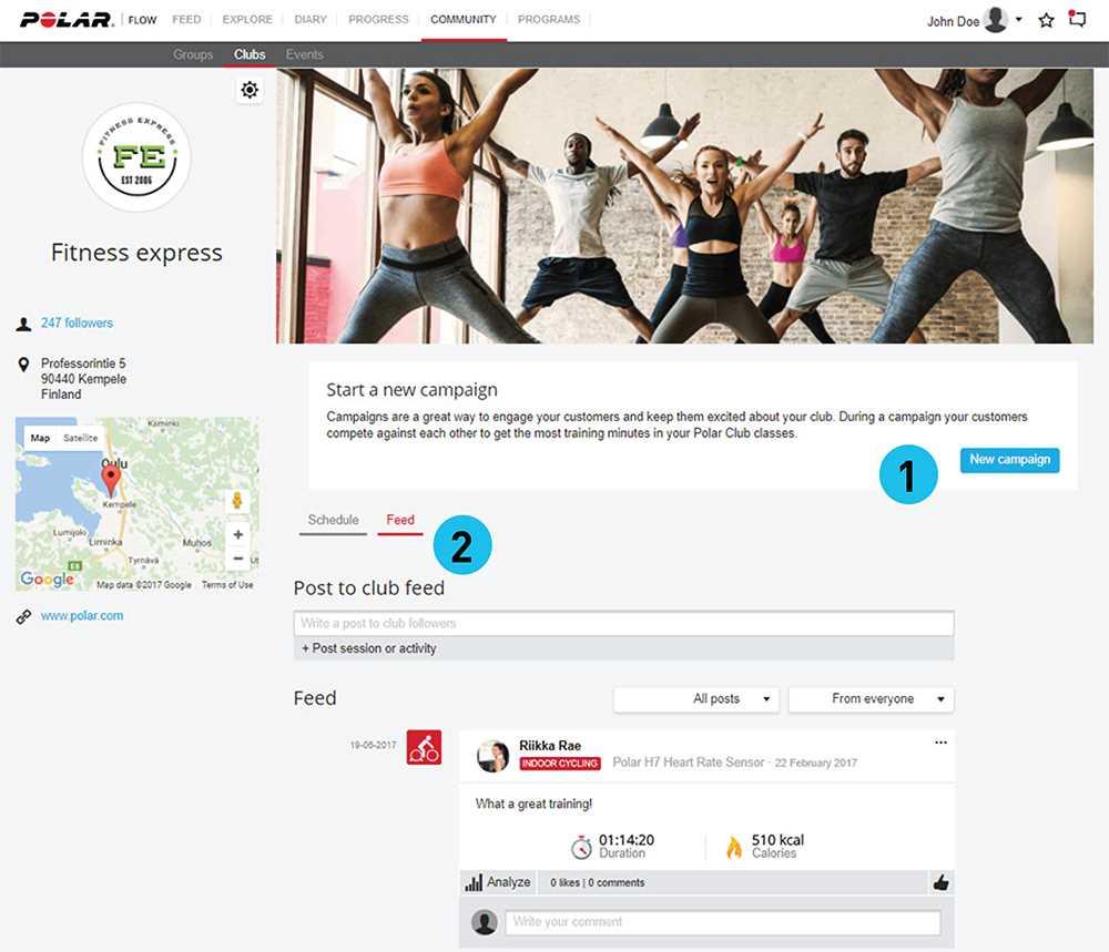 Hantera din gymcommunity Som gymägare är du moderator för gymmets community. Du har ansvar för att uppmärksamma samspelen som äger rum inom flödet.