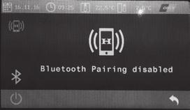 Bild 9 12 Aktivera och avaktivera Bluetooth-anslutningen via På/Av-funktionen 12 i undermenyn.