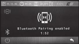 Under denna tidsperiod visas husvagnen via Bluetooth för den mobila terminalenheten. 1.
