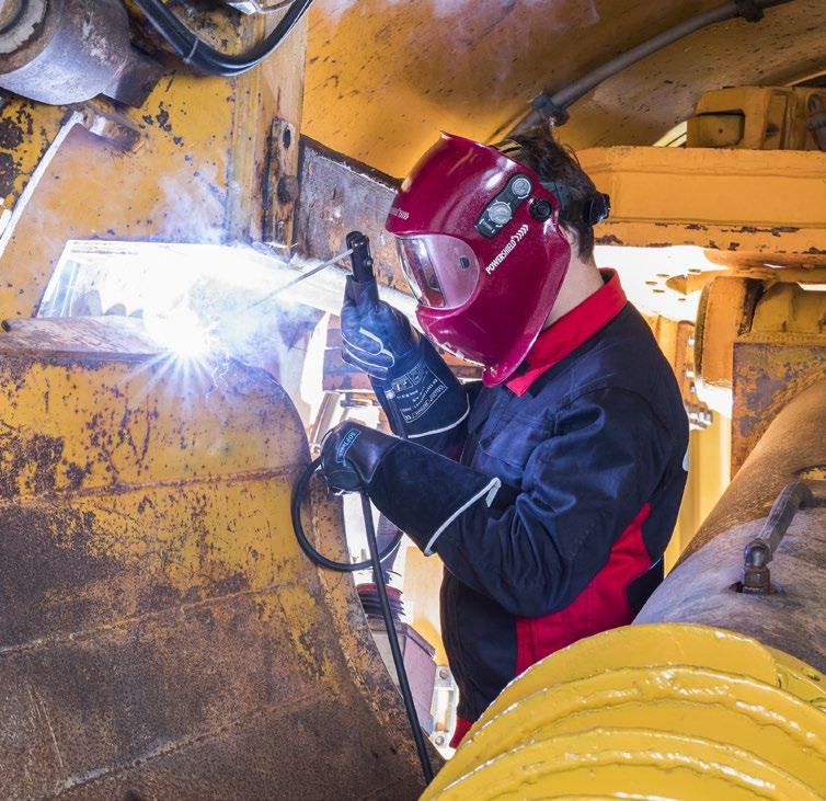 minimerad sprutbildning Enkel svetsning i svåra lägen vid utmärkt fogöverbryggning TIG-svetsning som de stora / TIG-kontakttändning utan volframinneslutningar / TIG-pulssvetsning med upp till 2 khz: