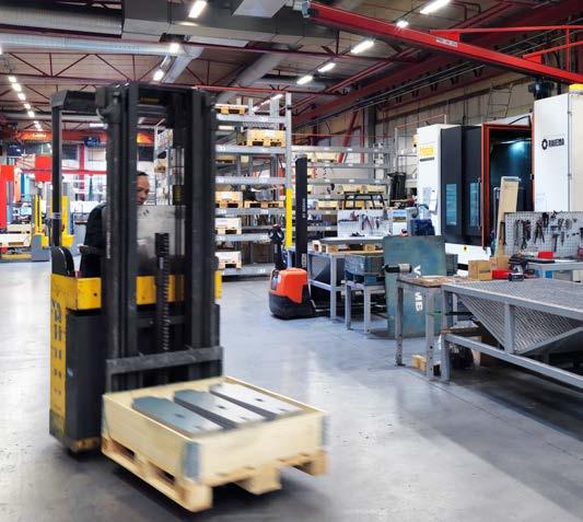 Tillverkning av ingående detaljer När CAD-ritningarna är godkända startar tillverkningen av de ingående komponenterna.