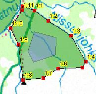 Observera att lågutnyttjade områden och åtgärdsområden kan