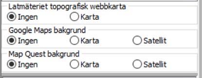 1.5 Teckenförklaring Teckenförklaringen (C) redovisar hur ett karttema kommer att ritas ut i kartfönstret.