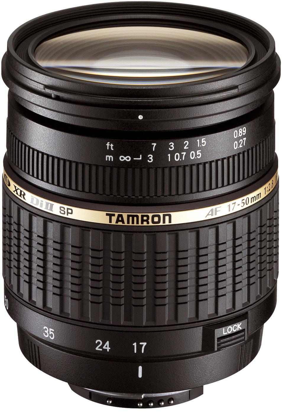AF DI II SP 17-50/2,8 XR Specialdesignat för digitala spegelreflexkameror 17-50 mm, (28-80 mm i 35 mm-formatet) Närgräns 27 cm