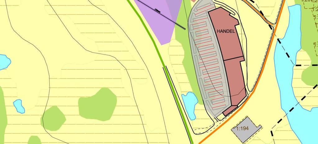 M. 10 P TROLLAND STALLTJÄRN P GÅNGBANA RAST- PLATS Etappvis utbyggnad Handel, ca 8 000m2 Parkering