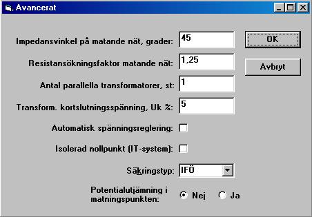 direkt från matningspunkten blir det en ny grupp. Vid inmatning av data för ny sektion, som matas direkt från matningspunkten går det att komma åt och ändra gruppnumret.