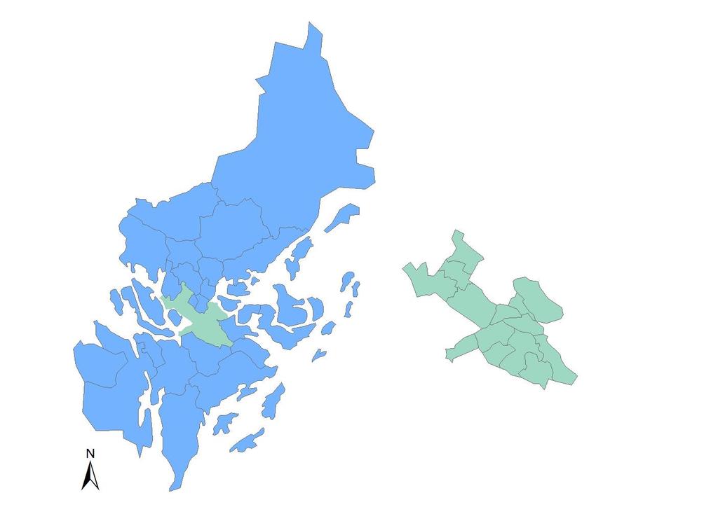 26 Kommuner i Stockholms län 2,3 milj. invånare 60 mdr.