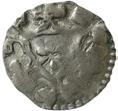 ring, i vars mitt en ros. LL XXVII:13a. 0,49 g.