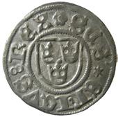 storbladiga rosor. SCS ERICVS REX)(MONETA AROSIENS.