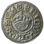 ERICVS REX SCS)(MONETA STOCHO. LL 14. 0,89 g. R. Brun beläggning.