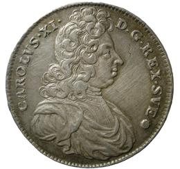 2:1 502 2:1 Karl XI (1660-1697) 502 STOCKHOLM. 1/4 dukat 1692. SM 50.