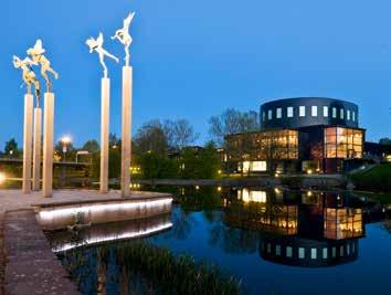 mingel i Konserthuset Gävle, en vackert beläget vid Gavleåns forsar.