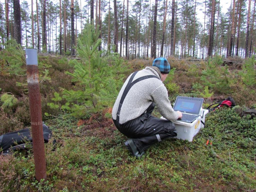 grundvattenrör Mätserie programmeras in via