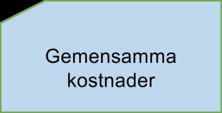 I denna flik räknar du fram ett antal parametrar som handlar om gemensamma kostnader för förvaltningen och specifika kostnader för