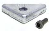 142 Drevdelar / Drive parts Anod för upphängningsgaffel / Anode for suspension yoke Axelanod / Shaft Anode För SP och DP - drev / For SP and DP -drive 1 eller 2