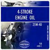 Smörjmedel / Lubricants INNEHÅLL 23 Motorolja / Engine oil Tvåtaktsolja / Two stroke engine oil 4-Stroke Engine Oil 25w-40, Motorolja 25w-40, 2-Stroke Oil, TC-W3 2-taktsolja, mineral Oljan är
