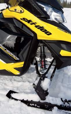 Pro 36 Typ av matta mm: 406x3487x44 Skidor: Pilot DS Spårvidd mm: 1077 Att äga Cirkapris: 139 900:- Generalagent: BRP Scandinavia Att dessa Ski-Doo-modeller har bra dämpare råder det inget tvivel om