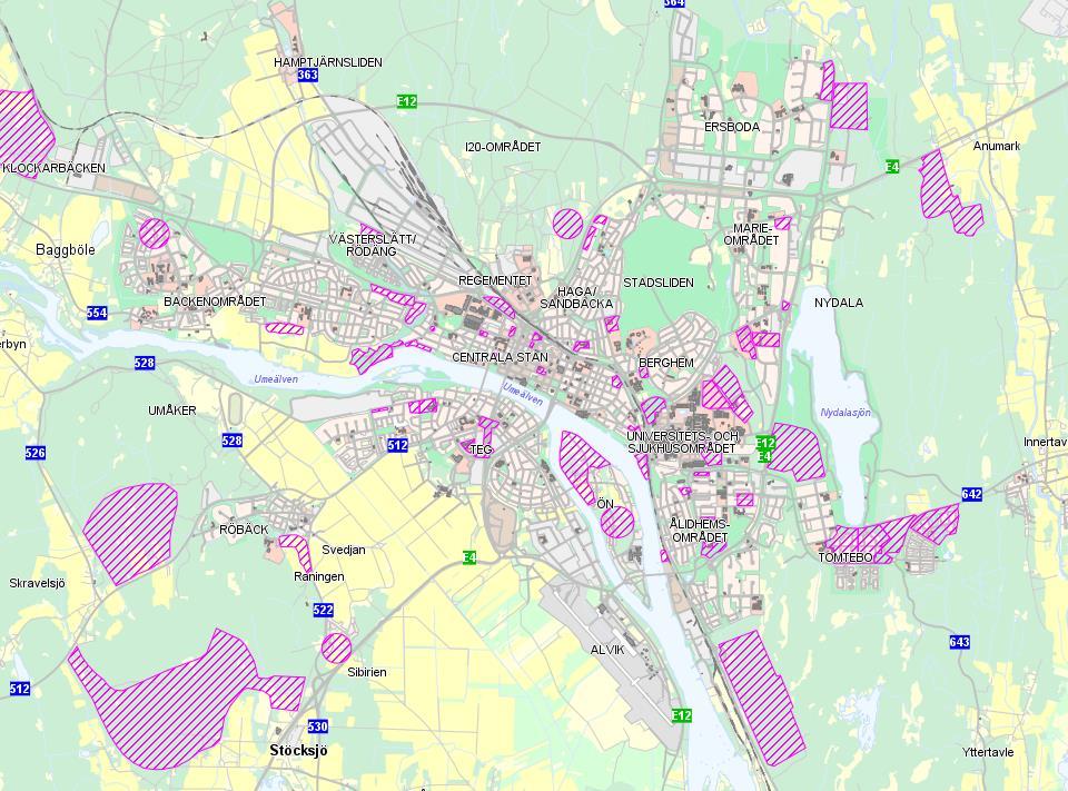 Investeringsbehov utifrån förändringar i bebyggelse och infrastruktur