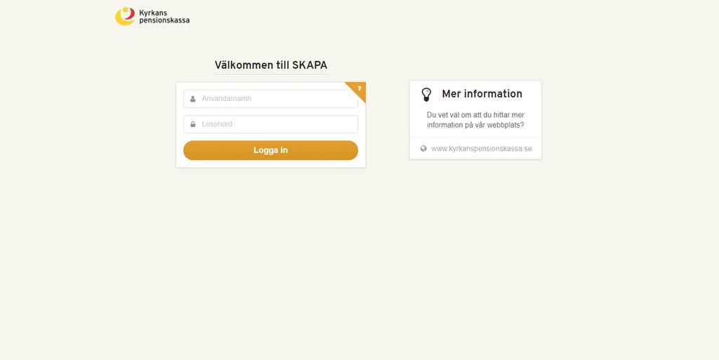 STEG 1 INLOGGNING SKAPA finns i Svenska kyrkans gemensamma IT-system. Logga in i SKAPA.