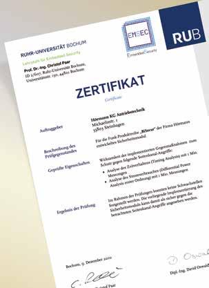 Tillbehör Fjärrstyrning, mottagare Endast hos Hörmann Hörmann BiSecur (BS) Det moderna fjärrsystemet för industriportmaskinerier Det dubbelriktade fjärrsystemet BiSecur står för en framtidsorienterad
