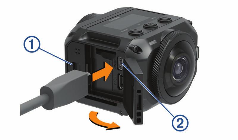 Videolägespecifikationer Videoläge Linsläge Upplösning Frame rate Video 360 4K (3 840 2 160 px) 30 b/s Endast fram Endast bak RAW 1080p (1 920 1080 px) 5K (2 filer i 2 496 2 496 px) 5,7K (2 filer i 2