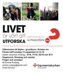 se 2 Pastor Emma Rudäng 0722-52 13 33 pastor@equmeniakyrkanbjorko.se Ungdomsledare Lisa Lindroth, Tel: 070-4453337 ungdomsledarebjorko@gmail.