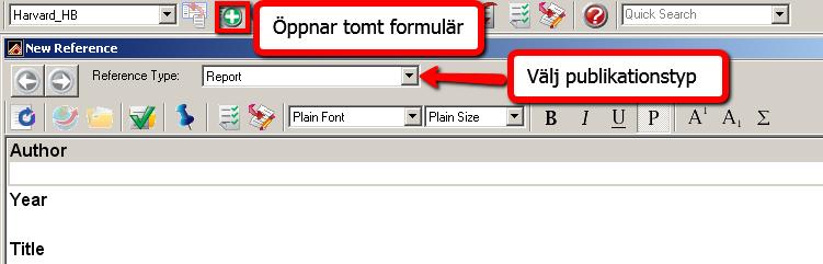 Ibland kan det saknas information eller komma med för mycket information från databaserna. Om det stör hur referensen skrivs bör du redigera posten.