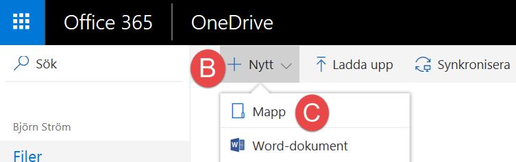 C: Klicka på Mapp.