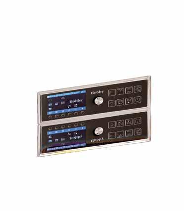 TEKNISK UTRUSTNING Hobby CI-BUS-styrning med TFT-Display Med Hobbys egenutvecklade CI-BUS-system styr man utrustningen och funktionerna i