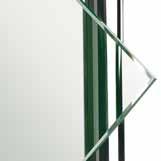 FROSTAT GLAS STRIMMA På böjda glas och LINC Angel monteras handtagen alltid vertikalt.