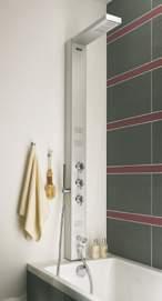 210:- free senses duschpanel höjd 220 eller 170 cm duschoboy för hörn eller rak