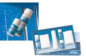 Önskar du själv applicera CLEARtec Caretec på på din din duschvägg kan du köpa vårt speciella CLEARtec Caretec kit. kit. Pris 1.540:- Rengör först din duschvägg.