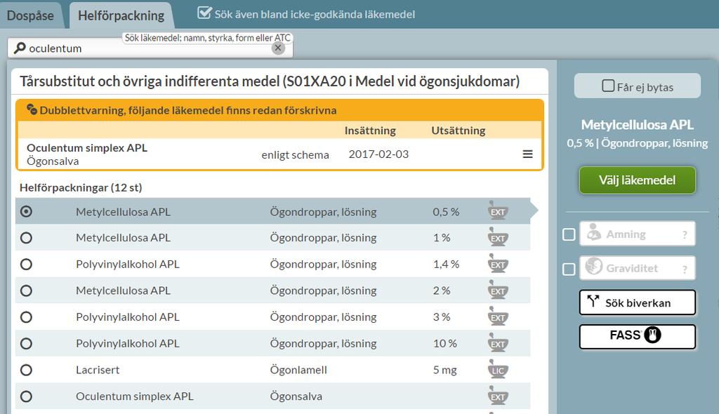 Fyll i enligt instruktioner: Specifikation licensförskrivning: Ange namnet på läkemedlet/substansen, styrka, läkemedelsform, dosering, ändamål och totalmängd, d.v.s. antal förskrivna tabletter, kapslar, milliliter etc.