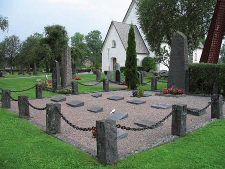 Beskrivning av enskilda kvarter Kvarter A Allmän karaktär Kvarter A ligger väster om klockstapeln. Det domineras av Aaby Ericssons stora familjegrav.