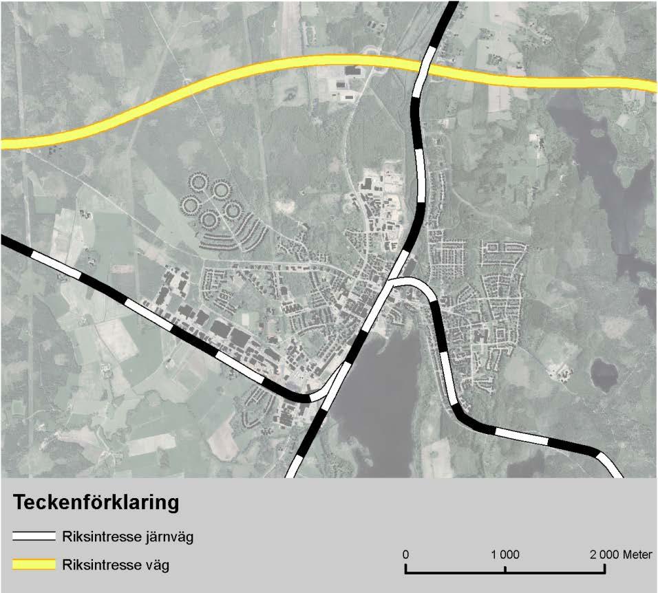 Fördjupad översiktsplan för Alvesta tätort Samrådshandling Kommunikationer Riksintresset för järnväg består dels av Södra Stambanan som sträcker sig mellan Stockholm och Malmö, dels av Kust till