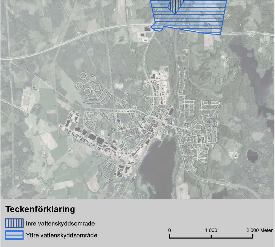 Fördjupad översiktsplan för Alvesta tätort Samrådshandling Riktlinjer Ett vattenskyddsområde finns norr om väg 25. Ett litet hörn av området berör trafikplatsen och norra delen av Björnstorp.