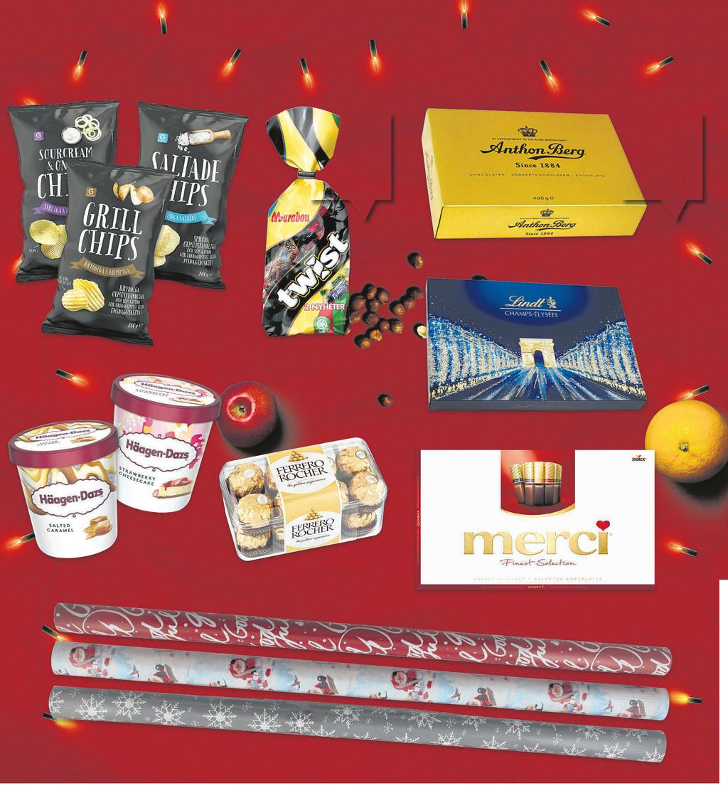 God Jul! Plus Plus 24 69 SPARA 14: SPARA 29:10 CHOKLADPRALINER ANTHON BERG 4g Guldask Jämförpris 174:75 kr/kg 3 FÖR 33 SPARA 11:70!