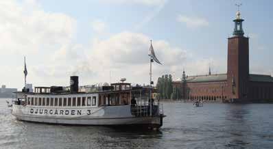 Foto Lars Berglöf DJURGÅRDEN 3 Stockholm Längd: 20,87 m Kajplats: Beckholmen, Djurgården Bredd: 5,40 m Rederi: Stockholms Ångslups AB Byggår och varv: Brodins Varv, Gävle 1897 Box 170 83, 104 62
