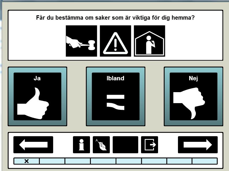 Enkäternas utformning Enkäterna kunde tillgängliggöras på olika sätt: Pappersenkät Enkät som besvaras direkt på surfplatta eller dator.