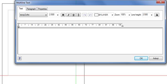 Kopiera text från excel och klistra in detta i det aktiva Mtext