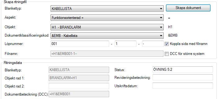 Stycklista B med antal: OBS! Detta är andra dokumentet för &EPB. Löpnumret blir därför 002 (001 är Fördelningslista).