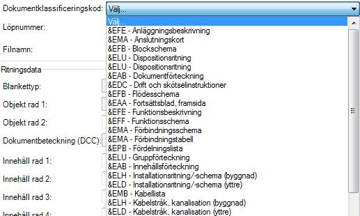 Dokumentklassificeringskoden  Löpnummer