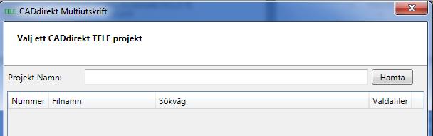 dialogen för Multiutskrift.