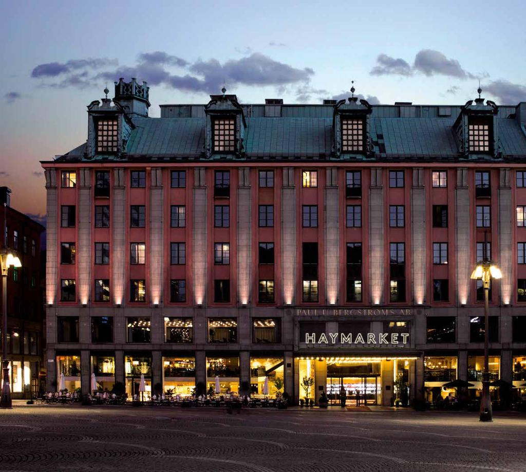 HOTELLÅRET CAROLINNE BJERKING carolinne.bjerking@annordia.com 2016 HAYMARKET BY SCANDIC Öppnade under våren 2016 med 405 rum.