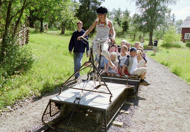 Invid Jamtli station invigdes i midsommarhelgen en lek- och läranläggning med järnvägstema. Foto: Håkan Strömqvist, JLM. Ove Hemmendorff. 9/5 Kul-kulturdag på museet!